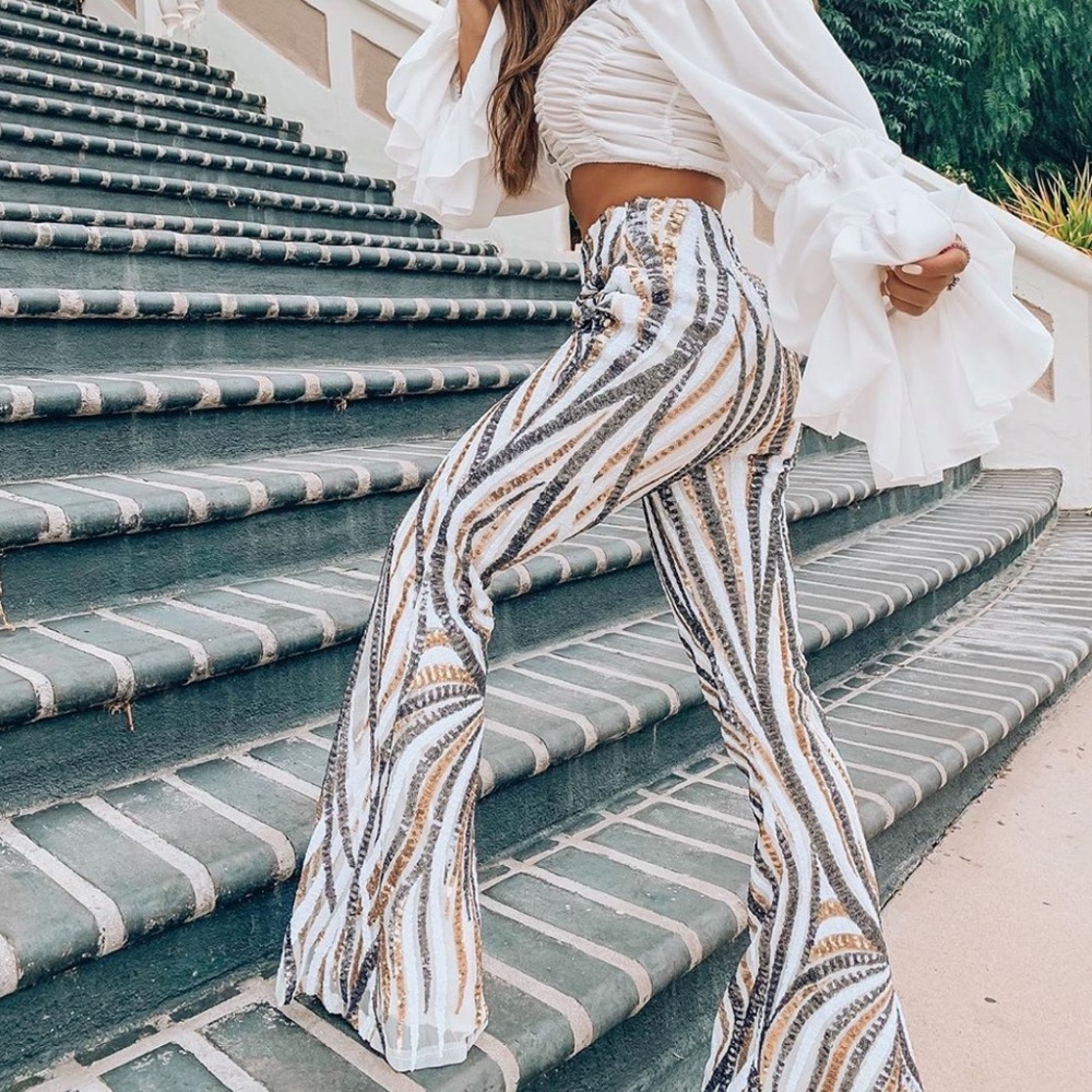 Sequence flare pants